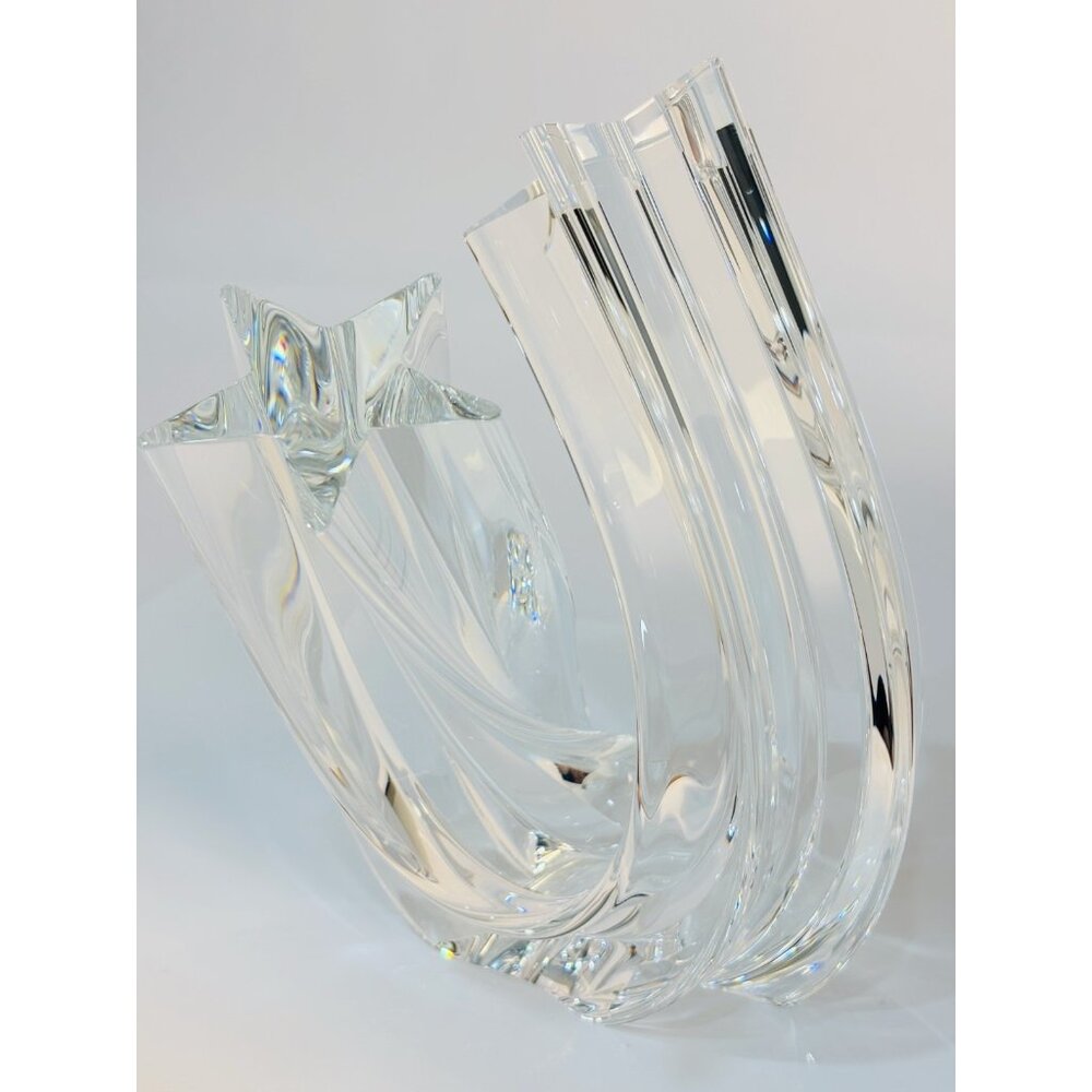 Steuben Starstream Star Art Glass Sculpture 8567 Neil Cohen 1988 5.25"h 5.25"w